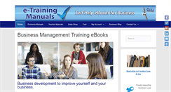 Desktop Screenshot of e-trainingmanuals.com.au