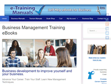 Tablet Screenshot of e-trainingmanuals.com.au